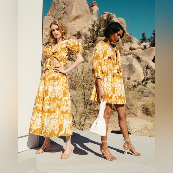 Cleobella AUBREY MINI DRESS - WATER COLOR IKAT NWOT - Picture 3 of 9